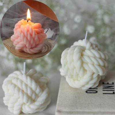 New Scented Candle Mold DIY Wool Shape Candle Silicone Casting Mold Handmade Candle Soap Making Wax Mold Handcraft Home Decorati