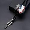 Mens Bolo Tie Indian Head Feathered Western Cowboy Necklace Jewelry Shirt Chain