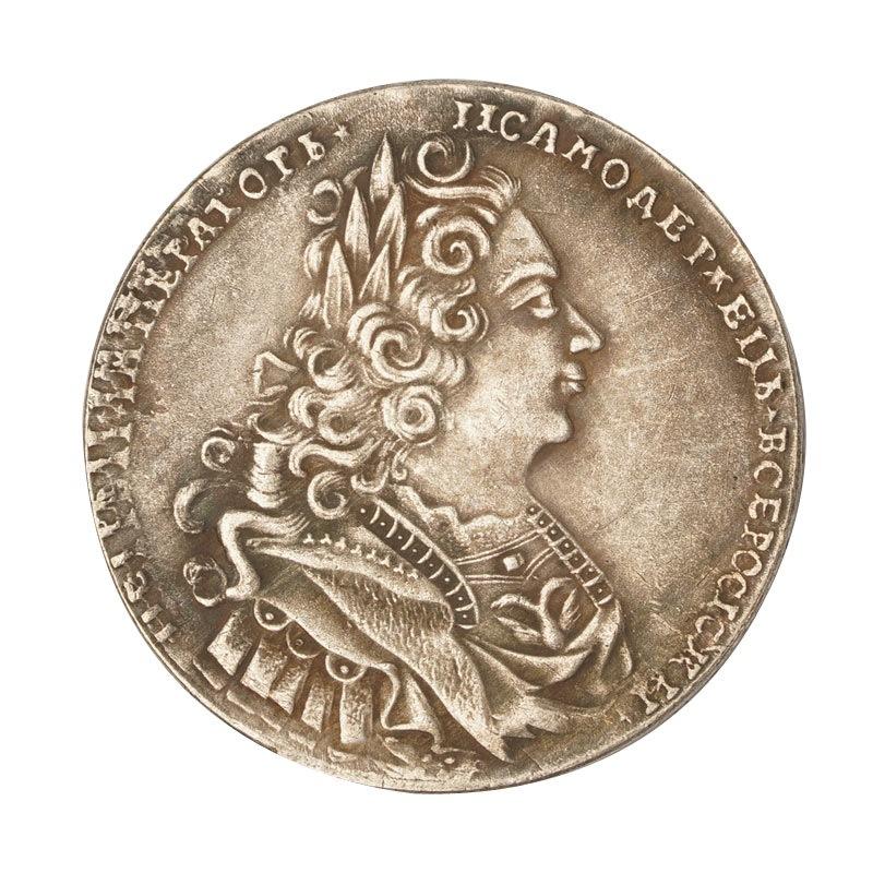 Russian 1727, Peter II, retro European style, home desktop ornaments, small gifts, copper coins, antique creative coins