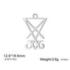 Teamer 5 pièces Pendentif Charme Symbole de Lucifer Pour Collier Bracelet Fabrication de Bijoux Mode Charms en Acier Inoxydable Vente en Gros 2026 Nouveau