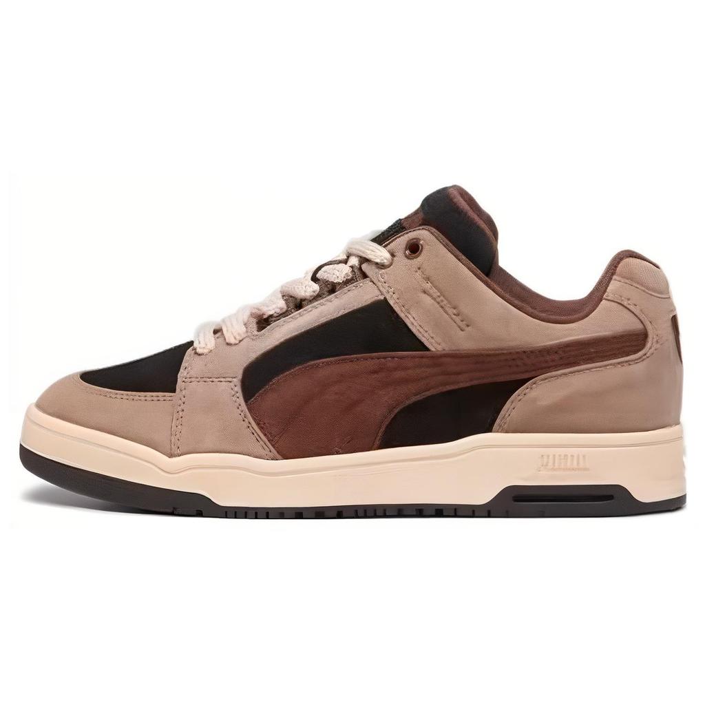 Puma Slipstream Versatile Casual Shock Absorbing Durable Low-Top Sneakers Unisex Sneakers Brown Black 393131-01