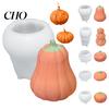 Forma na výrobu svíček DIY Dýně Silikonová pro Halloween, Ručně vyráběná vonná forma, Odlévání sádry Cementu Hlíny Epoxidové pryskyřice