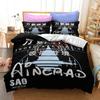 Anime Sword Art Online Bettwäsche-Set Bettbezug Schlafzimmer Deckenbezüge Einzel-Doppel-King-Size Steppdeckenbezug Heimtextilien Werkzeug