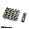 20PCS Lug Nuts Wheel Nuts M12*1.5 M14*1.5 Wheel Nut 304 Steel Stainless Orignal Colors Hex19mm Length 35mm