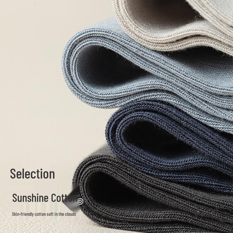 Pánské bavlněné ponožky bez švů s oddělenými prsty - Jaro/Léto, Tenké, Odolné proti zápachu, Absorbující pot, Design s oddělenými prsty.