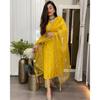 Women Bollywood Top Tunic Kurti Pant Dupatta Set Indian Party Wear Salwar Suit VF-20240