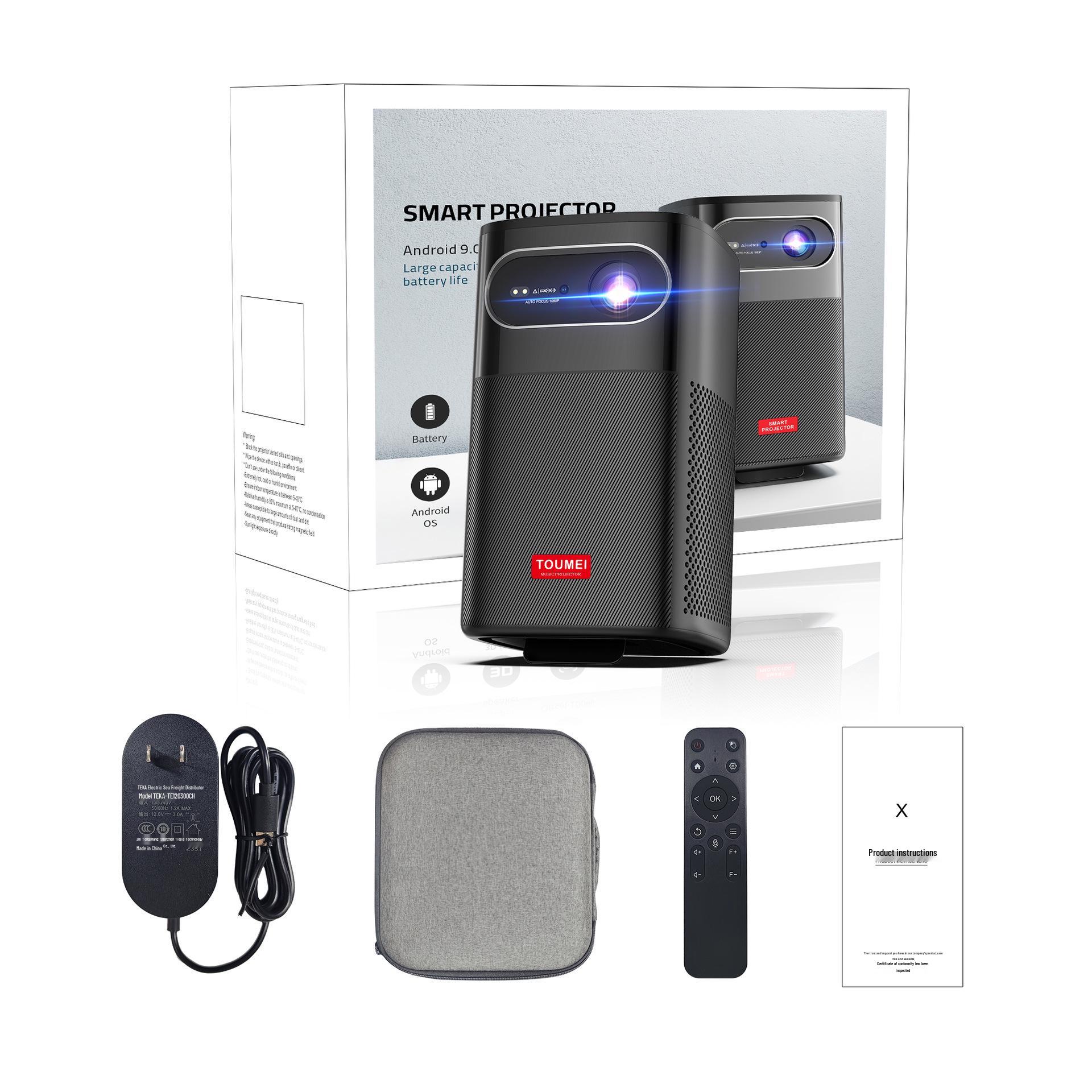 

M1 Portable 4K Ultra HD Outdoor Mini DLP Projector with Built-in Battery Manual