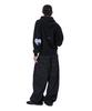 Openyard(Oy) Stripe Patch Hoodie Zip Up - Black