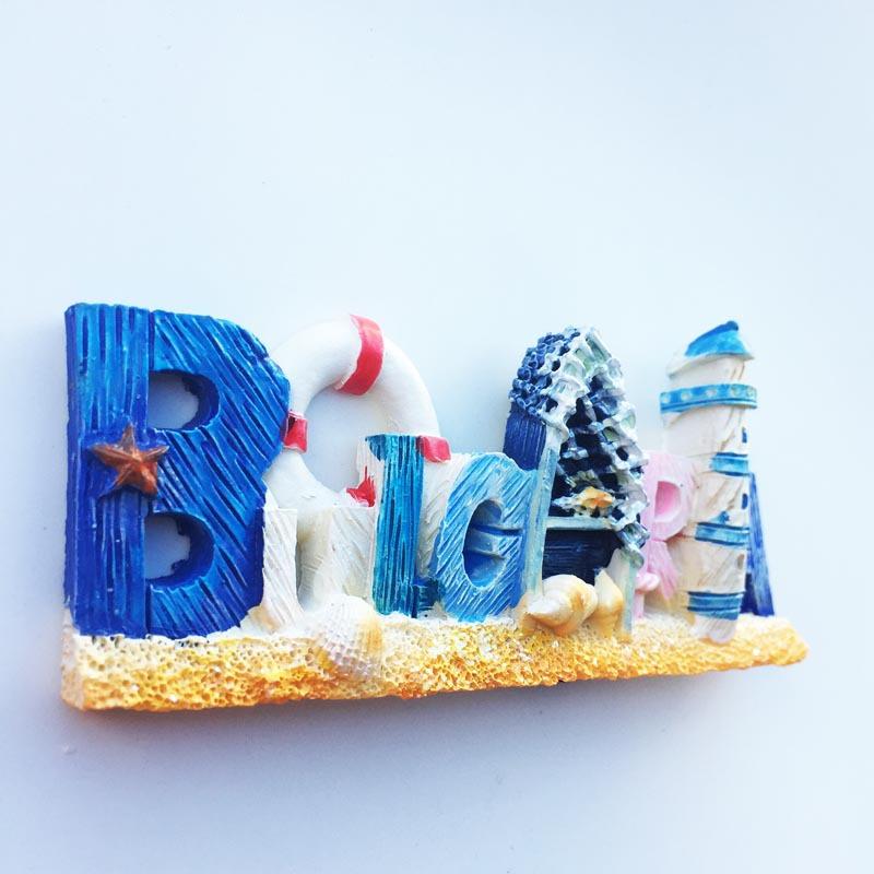 Bulgaria Blu souvenir da viaggio dipinto a mano regalo artigianale collezione di magneti per il frigorifero decorazione della cucina di casa
