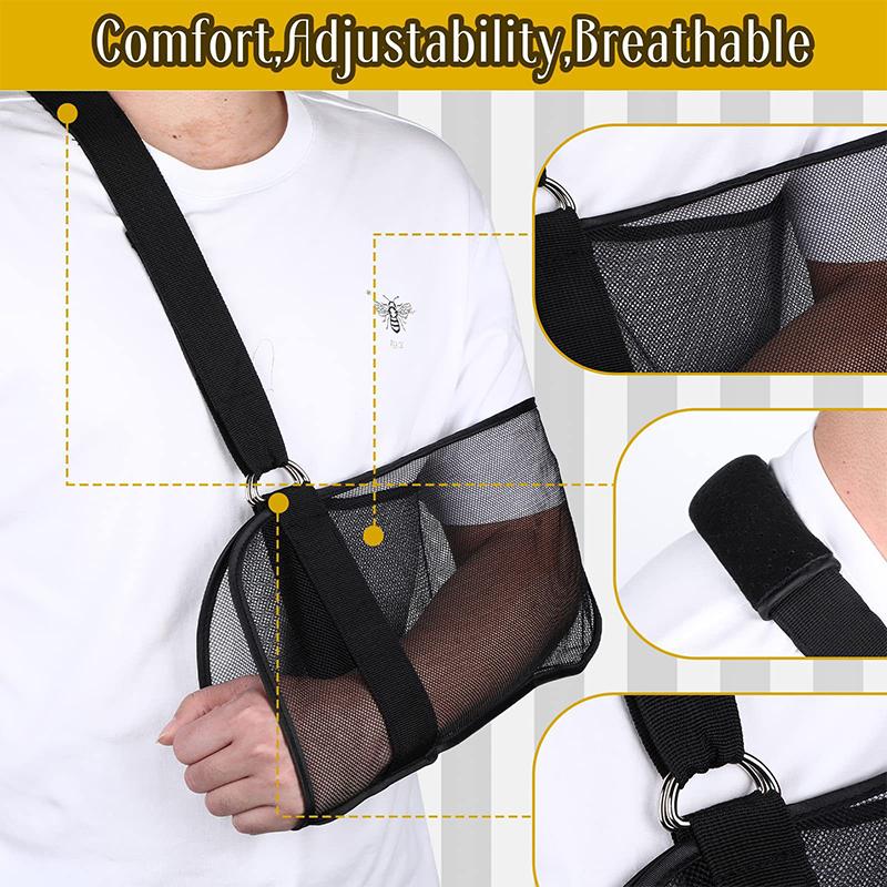 Adjustable Breathable Arm Sling Universal Support Shoulder Strap Brace Immobilizer Wrist Elbow Forearm Support Brace Straps
