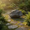 Artificial Rock Stone-Textured Landscape Realistic for Courtyard, Gardeners