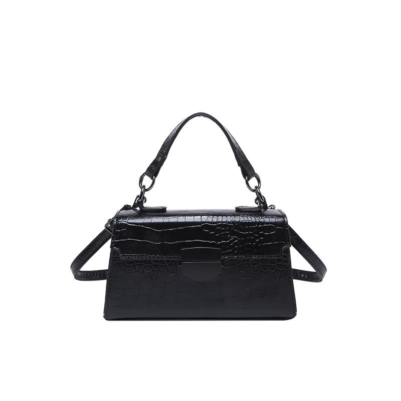 Solid Color Fashionable Retro Portable Women'S Bag Temperament High Value Personality Shoulder Small Square Bag