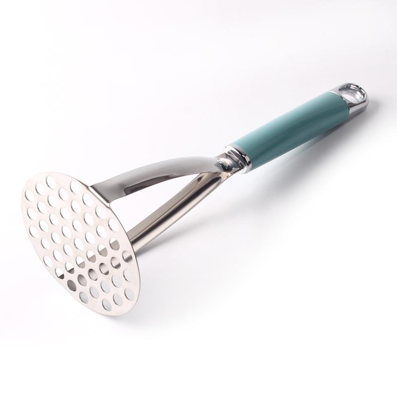Potato Masher Stainless Steel Potato Press Mud Pusher Household Kitchen Vegetable Fruit Masher