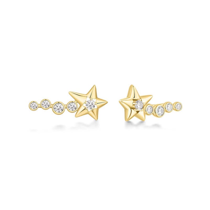 

ANIA HAIE Gold Sparkling Meteor 925 Silver Ear Climber/Earrings E066-06G single type