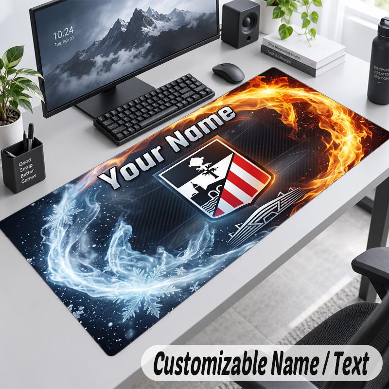 Custom Name Text Mouse Pad Athletic Bilbao FC Personalized Desk Pad For Work And Gaming