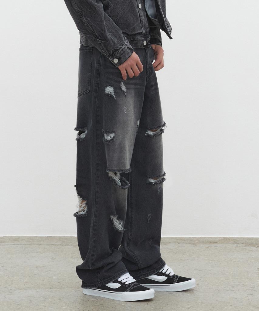 DECET Both Sides Destroy Jeans Dcpt037Blackb