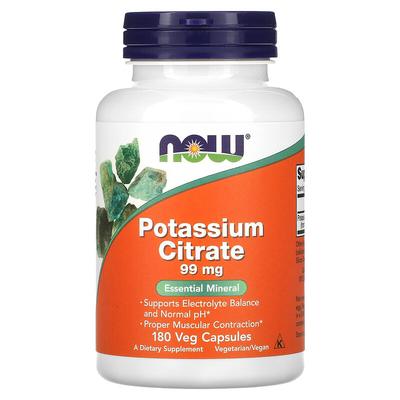 Potassium Citrate, 99 Mg, 180 Veg Capsules