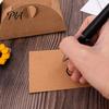 Decorative Flower Cards for Presents 5Pcs DIY Dried Greeting Cards, Handmade Note with Artificial Flowers, Jute Twine Blessing Gifts Hang Tags,