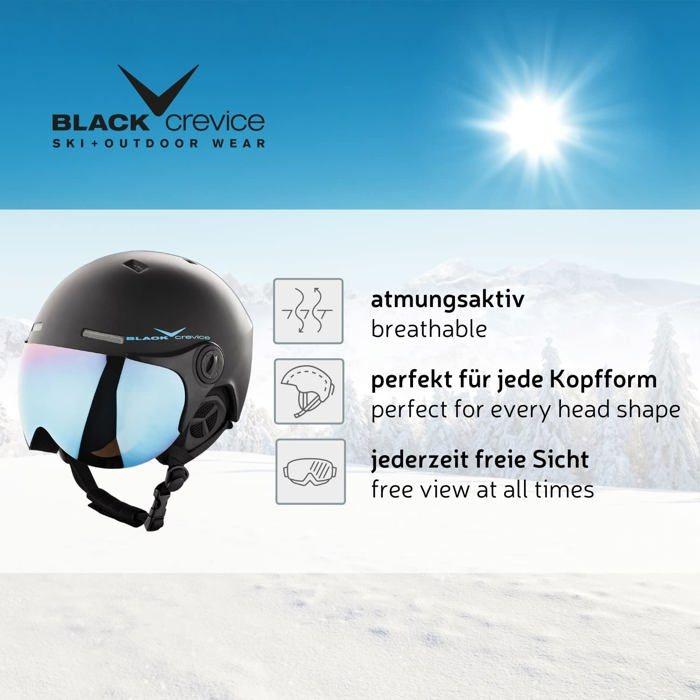 Ski-Schutzhelm - Snowboard-Schutzhelm Black crevice - BCR140198-CW-2Black Carbon/White58-61