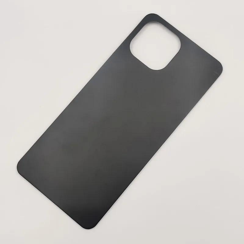 Glasrückdeckel für Xiaomi Mi 11 Lite Harte Batterieabdeckung Mi 11 Lite 5G NE Hintertürgehäuseplatte + Aufkleber Kleber