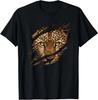 Wild Leopard Tiger Face T-Shirt Big Cat Wildlife Animal Graphic Tee