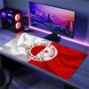 Podložka pod myš SK Slavia Praha, Velká herní podložka na stůl, Protiskluzová podložka pod myš XXL pro notebook a tablet, Podložka pod mini PC se šitými okraji
