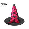 Festive Party Souvenir Hat Halloween Witch Hat, Reusable Oxford Cloth Pointed Wizard Costume Accessories for Costume, Carnival, Masquerade,