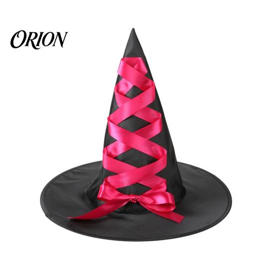 Festive Party Souvenir Hat Halloween Witch Hat, Reusable Oxford Cloth Pointed Wizard Costume Accessories for Costume, Carnival, Masquerade,