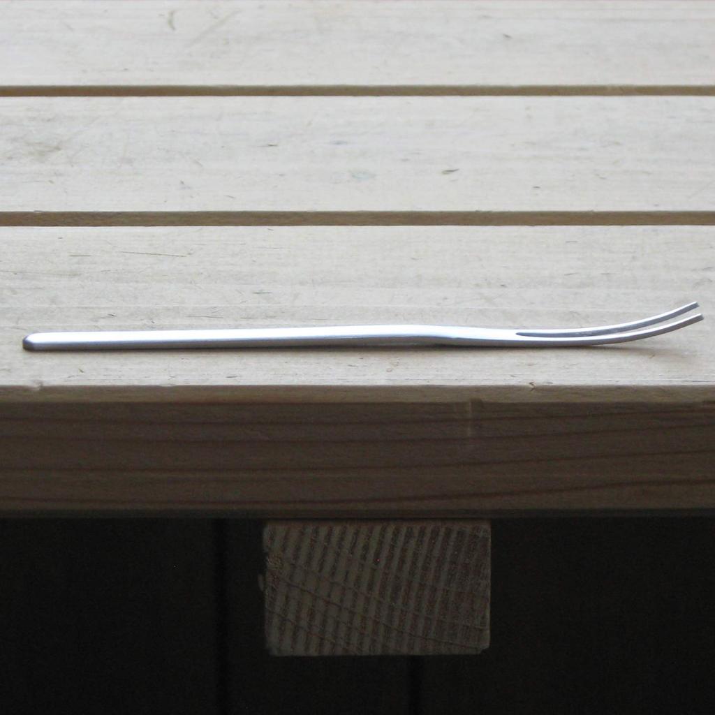 Nagao Japanese Confectionery Pick Fork Set of Stainless Made in Japan Tsubame-Sanjo 6, 12cm, 18-8 Steel,