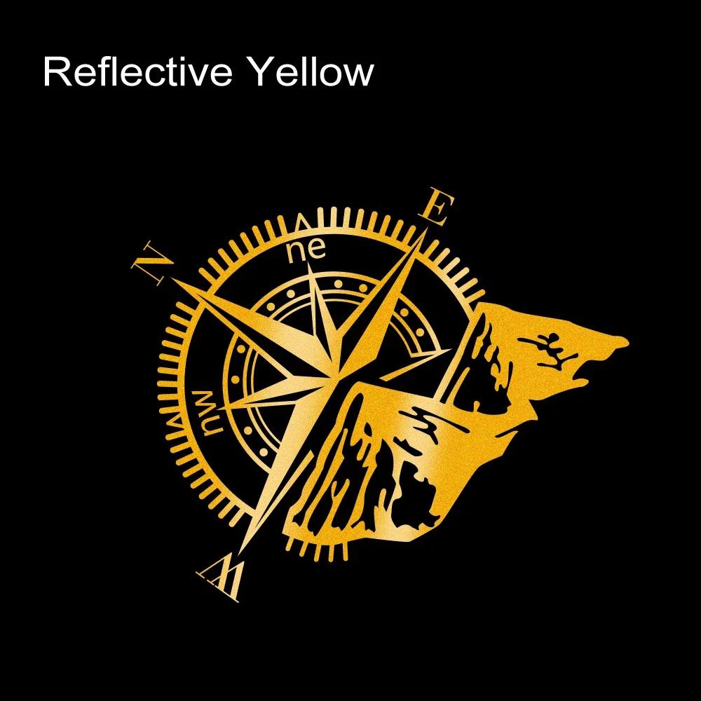Car Compass Mountain Style Sticker Reflective Vinyl Decals Motorcycle Truck Offroad Moto Window Vinyl Auto Tuning Accessories