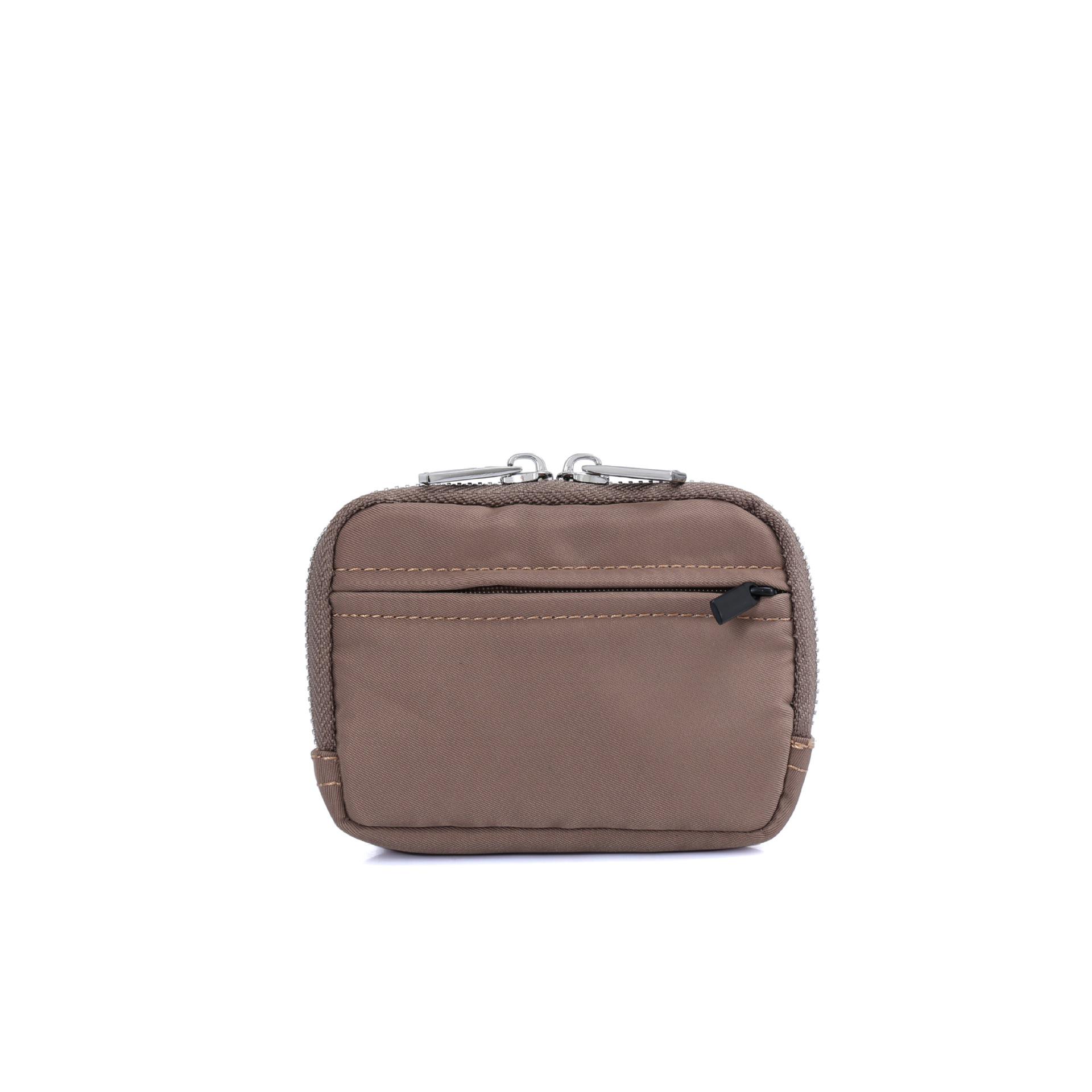 

Компактный держатель для RFID монет, карт и ключей - Защита от кражи, Однотонный дизайн хаки