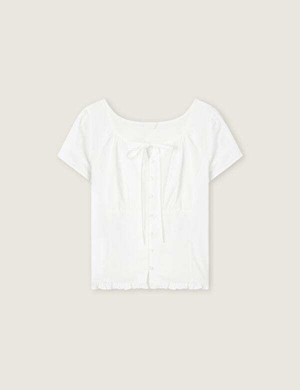 ROEM Frill Hem Blouse Rmblg37R13