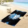 1 Fc Magdeburg Print Beach Towel, Large Soft Quick Dry Towel for Beach Camping Swimming