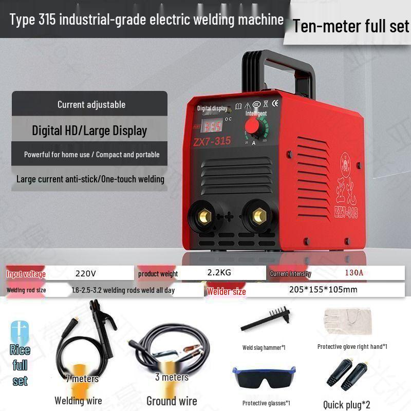 315 Electric Welder: Compact, High-Power, All-Copper Manual Welding Machine for Home Use, 220V
