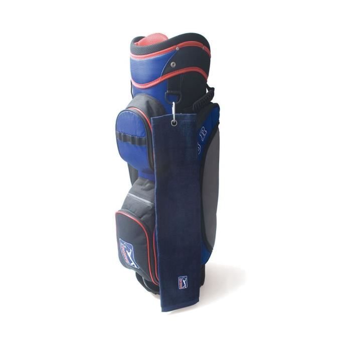 PGA TOUR Serviette De Golf - 16,5 X 19 Cm - Bleu