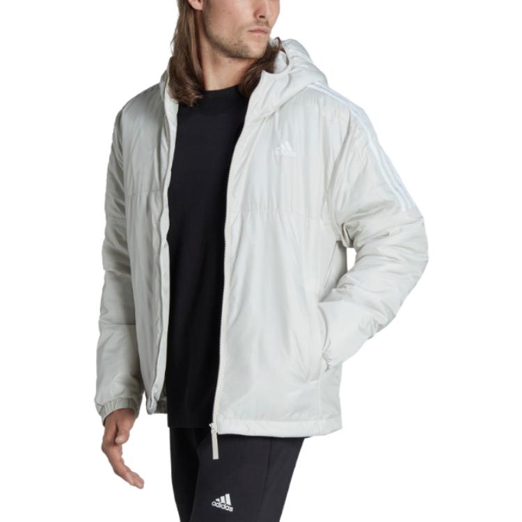 Adidas Puffer Jackets Men's Bauxite Brown Hooded Thickened Other hk4654