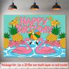 Party Backdrop Flat Flamingos Pineapples Events Wedding Coming Ceremony Four Seasons Photo Booth Decor Front Door Decor
