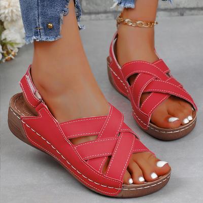 Scarpe Donna Sandali Estivi Casual Scarpe da Passeggio Sandali Retrò Scarpe con Zeppa da Donna Per Donna Sandalo Femminile da Esterno Calzature Donna