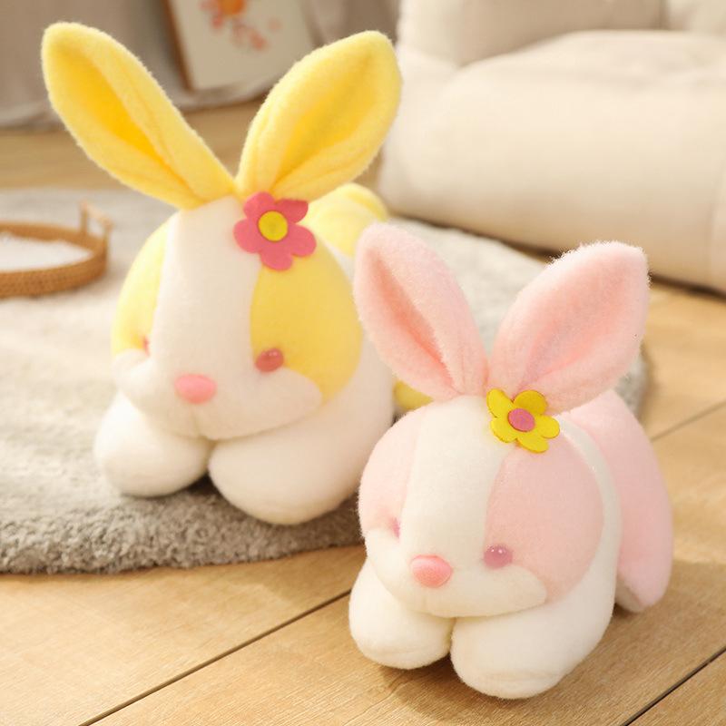 Super Cute Colorful Bunny Plush Toy Doll Soft Cute Rabbit Doll Claw Machine Doll Wedding Sprinkle