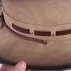 Leather Western Cowboy Hat Men'S Gentleman Godfather Hat Pu Material Panama Cowboy Hat Jazz Hat  Sombrero Para Hombres