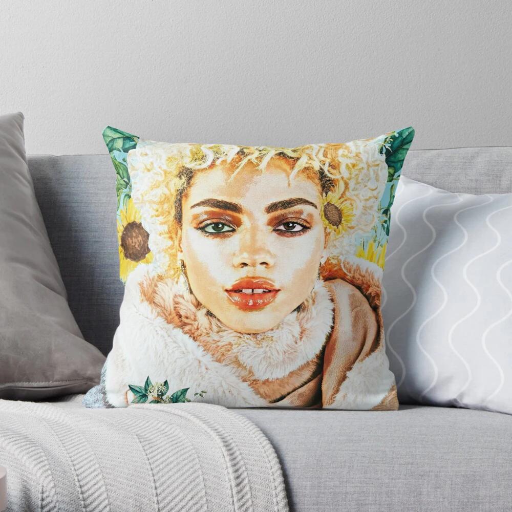 Simple Bedroom Living Room Decoration Sofa Bed Pillowcase Abstract Human Animal Flower Pattern Home  Cushion Cover