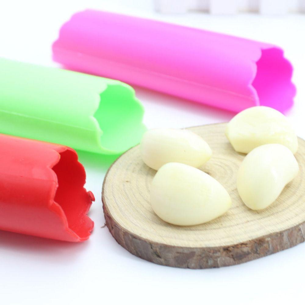 Tragbarer Haushalts-Knoblauchschäler Knoblauchschälpresse Knoblauchhautentferner Knoblauchrollröhre