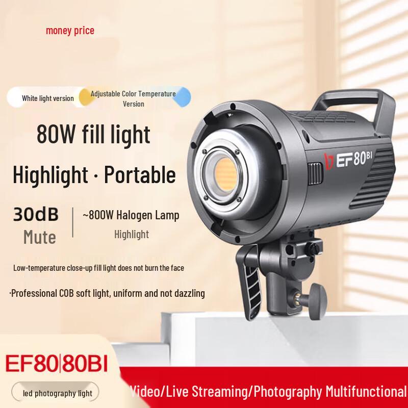 JINBEI EF-80BI Dual Color Temp LED Video Light