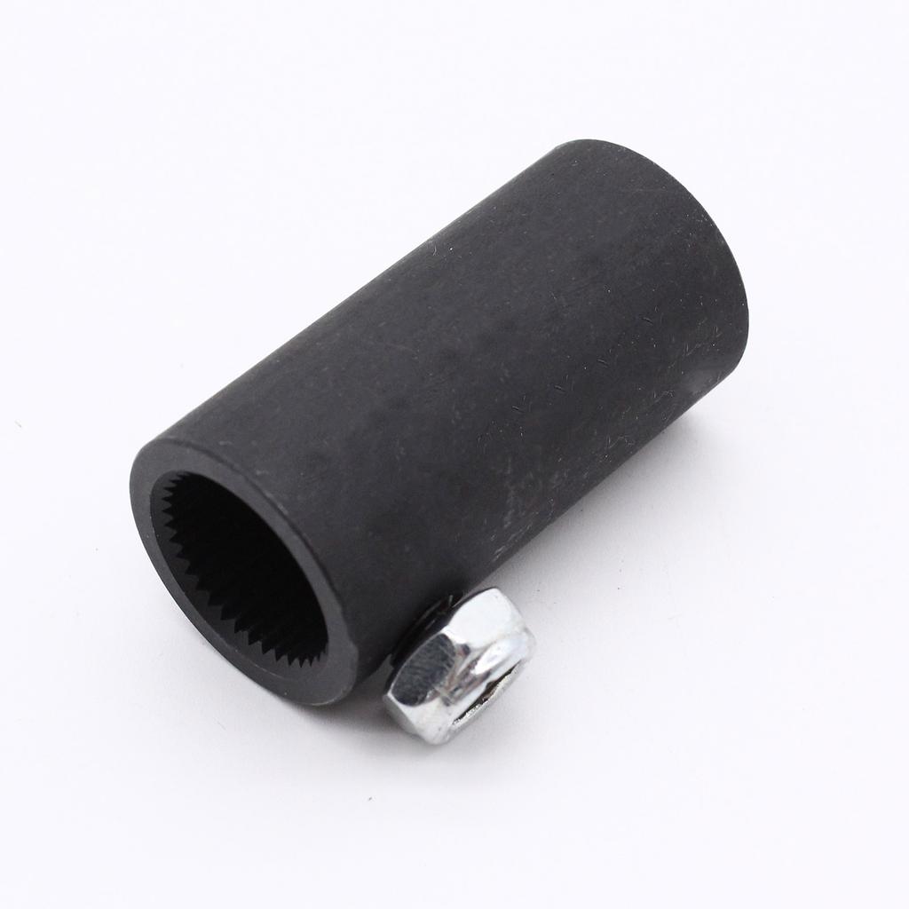 3/4"-36 Spline'dan 3/4" Yuvarlak Pürüzsüz Direksiyon Mili Bağlantı Parçası Esnek Olmayan Standart Araba Motosiklet Tekneler için