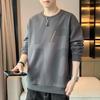 Men's Sweater Spring and Autumn Long-sleeved T-shirt Handsome Versatile Loose Round Neck Men's Clothes