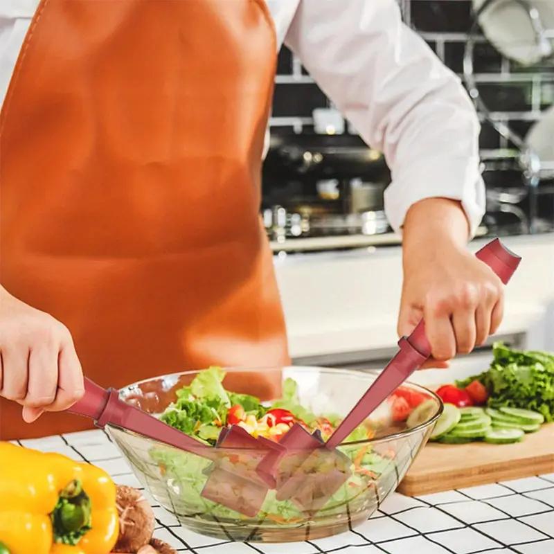 2-teiliger Küchenfleischhacker Hackfleischzerkleinerer Utensil Hitzebeständig Antihaftbeschichtet Hamburgerhacker Kartoffelstampfer Werkzeug Küchenhelfer