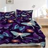 3pcs Butterfly Print Bedding Set, Suitable for Bedroom Decoration, (Includes 1 Duvet Cover And 2 Pillowcases, Quilt Not Included) Yy250822110