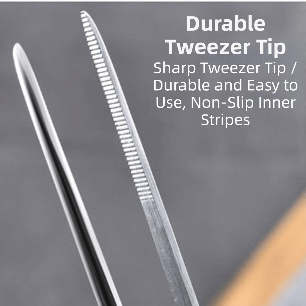Stainless Steel Food Clip Precision BBQ Tweezer Kitchen Chef Tongs Tweezers  Seafood Preparation