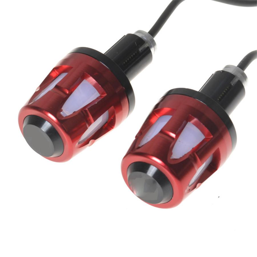 

2pcs/lot motorcycle handlebar styling very cool alloy handle cover with shining led Combined light