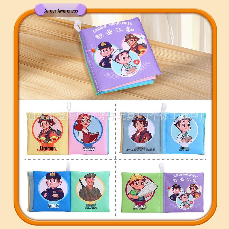 

Трансграничная детская шуршащая тканевая книжка: Не рвущаяся, развивающая детская игрушка для раннего обучения и просвещения